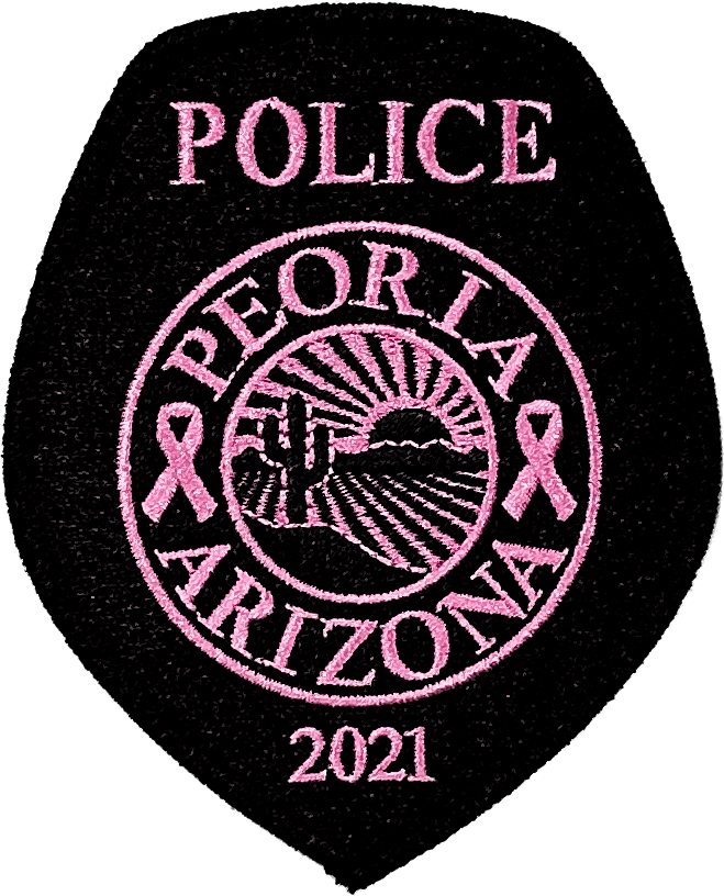 An image of a patch from Peoria Police