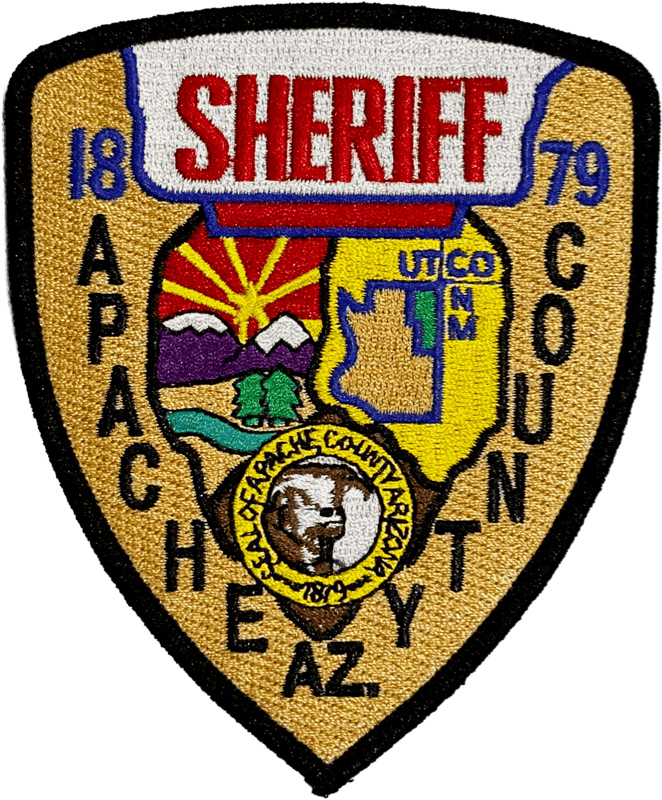 An image of a patch from Apache County Sheriff