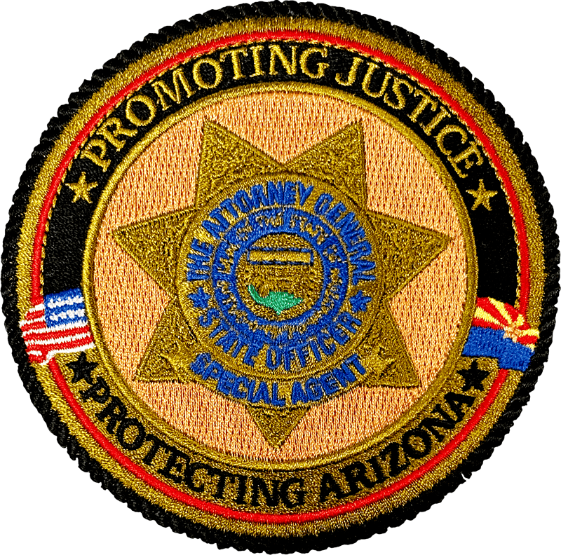 An image of a patch from Arizona Attorney General