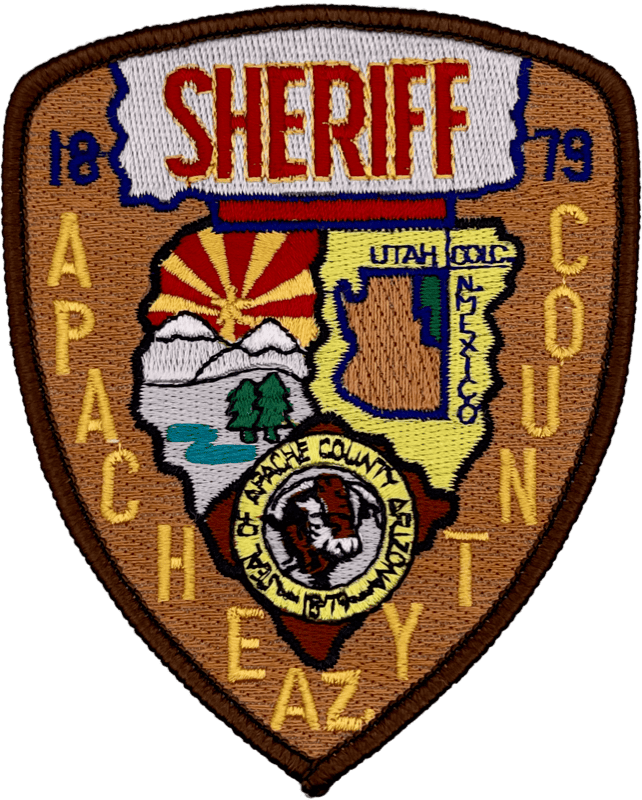 An image of a patch from Apache County Sheriff