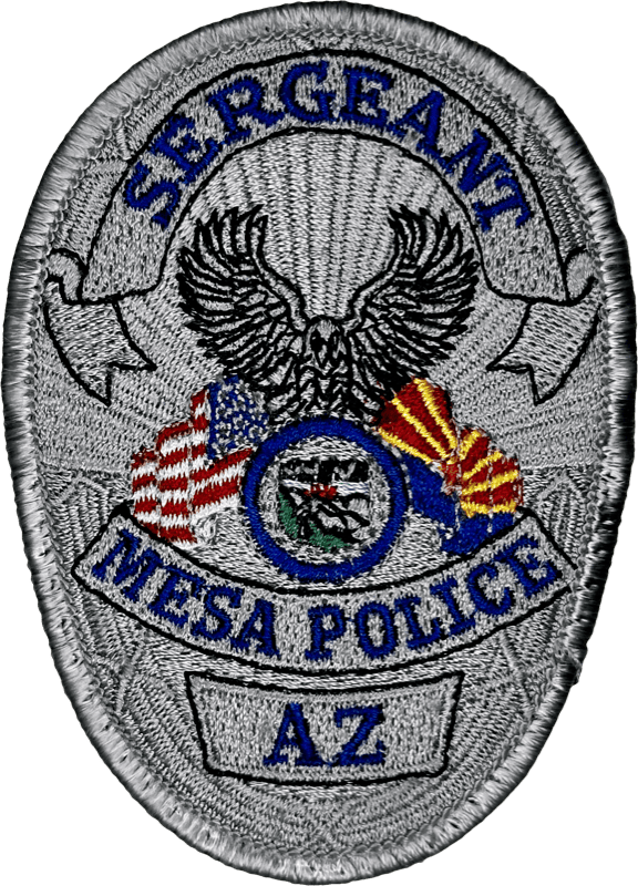 An image of a patch from Mesa Police