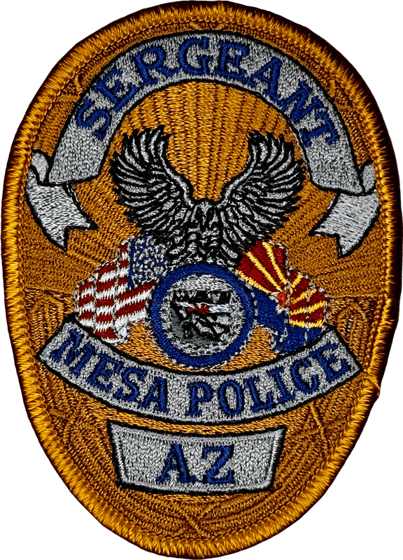 An image of a patch from Mesa Police