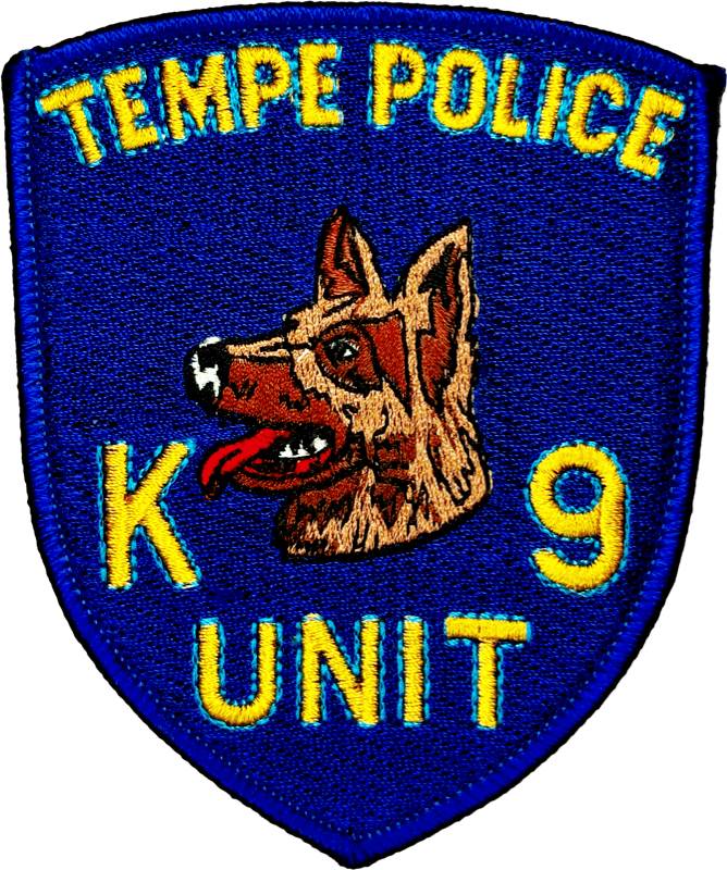 An image of a patch from Tempe Police