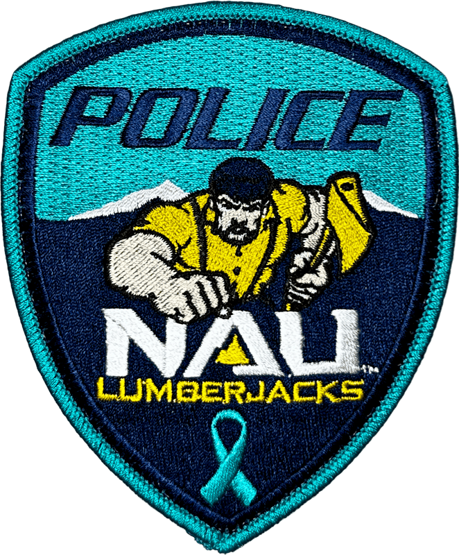 An image of a patch from Northern Arizona University Police