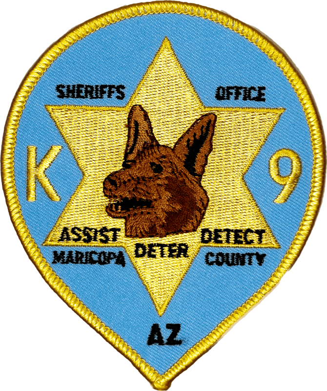 An image of a patch from Maricopa County Sheriff (MCSO)