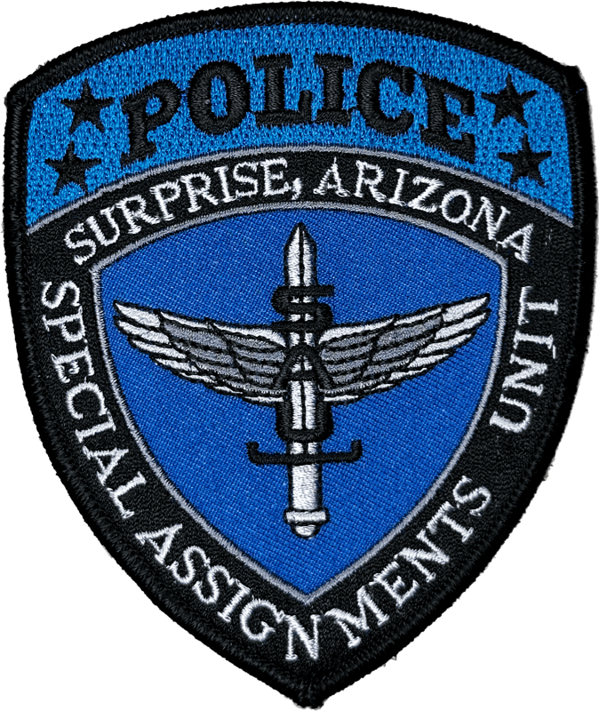 An image of a patch from Surprise Police