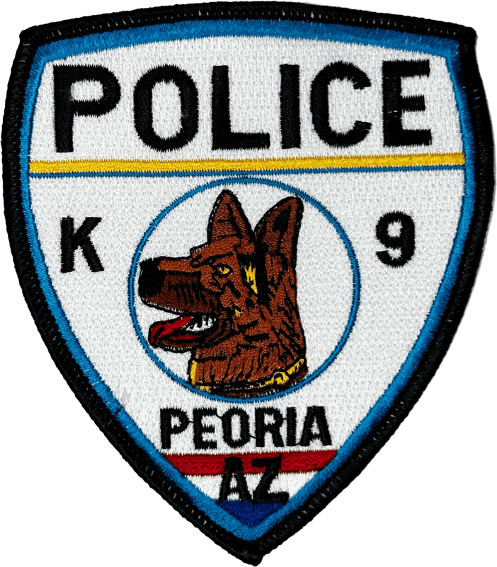 An image of a patch from Peoria Police