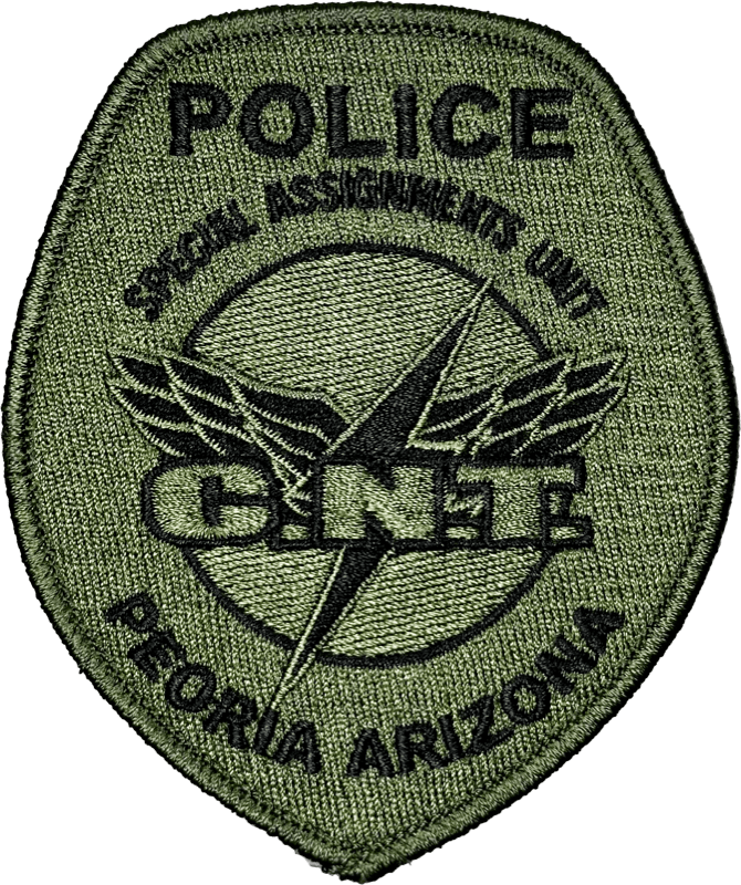 An image of a patch from Peoria Police