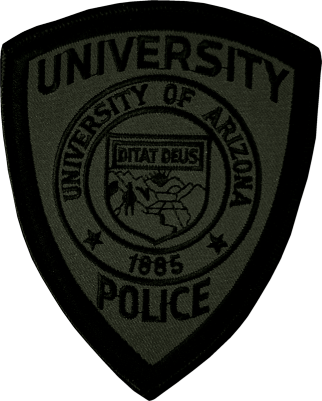 An image of a patch from Arizona State University Police