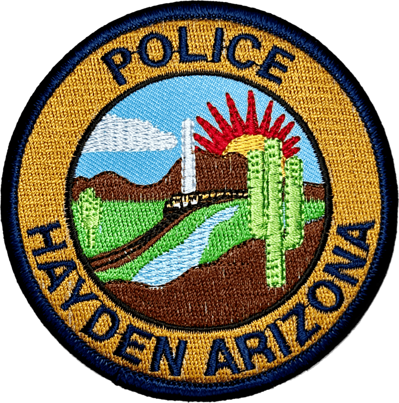 An image of a patch from Hayden Police