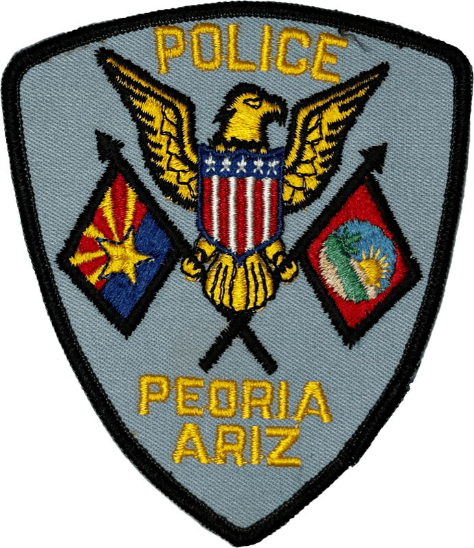 An image of a patch from Peoria Police