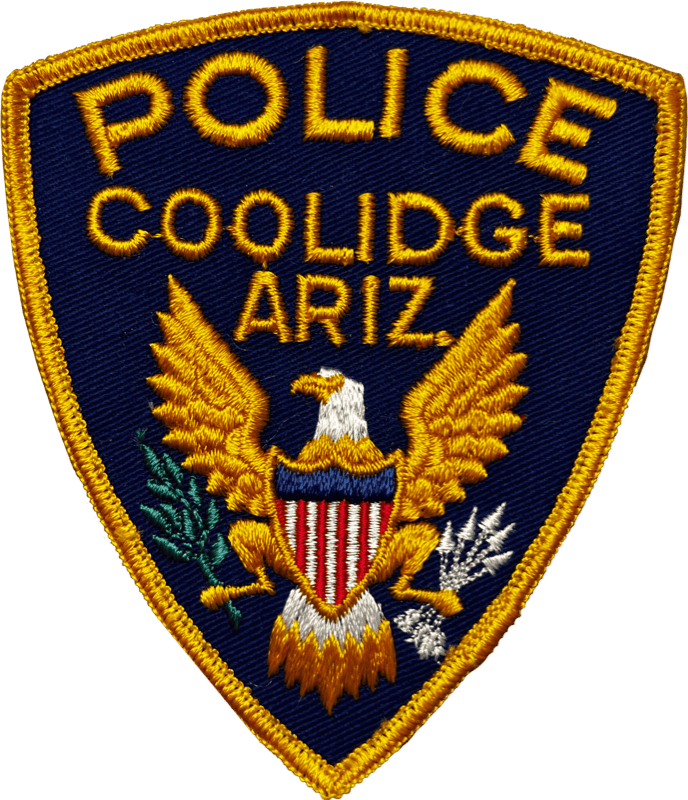 An image of a patch from Coolidge Police