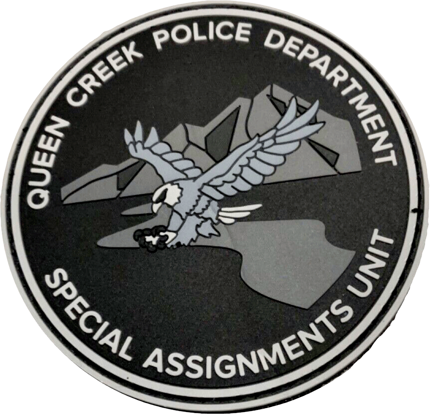 An image of a patch from Queen Creek Police