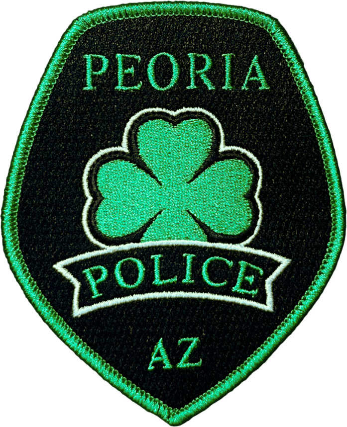 An image of a patch from Peoria Police