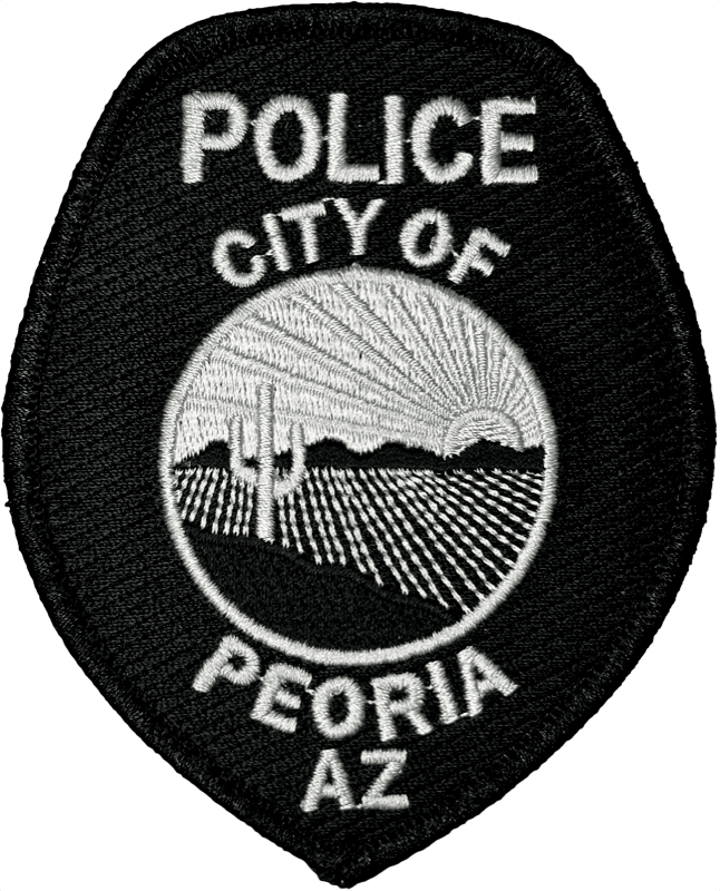 An image of a patch from Peoria Police