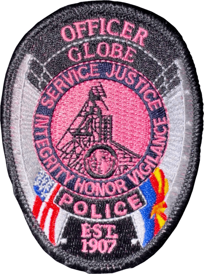 An image of a patch from Globe Police