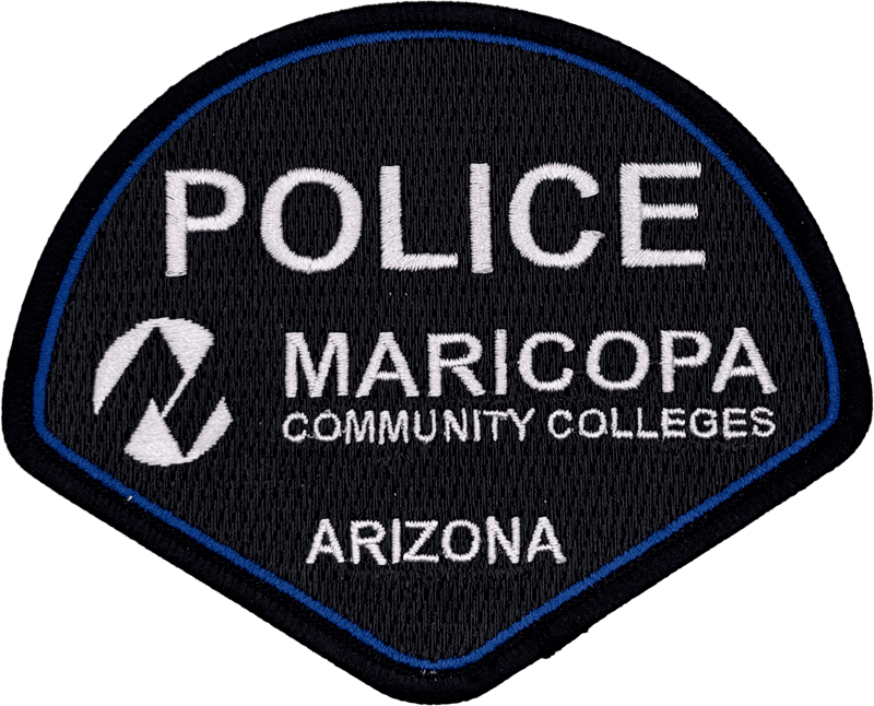 An image of a patch from Maricopa Community Colleges Police