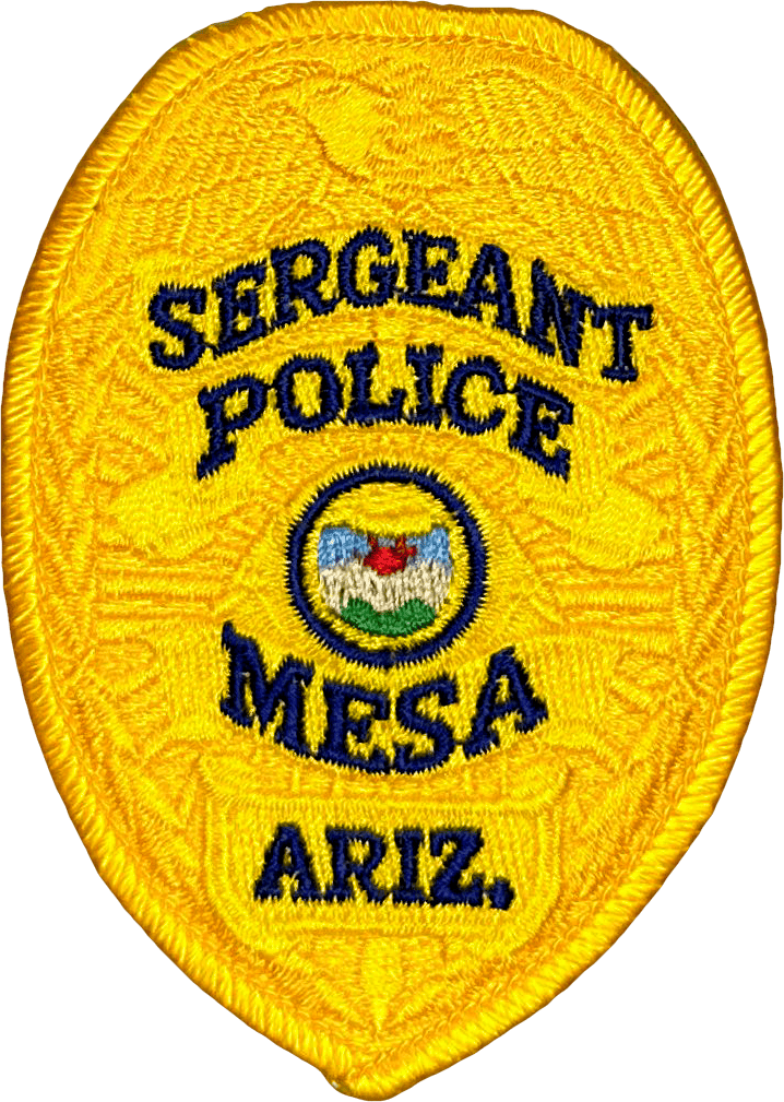 An image of a patch from Mesa Police