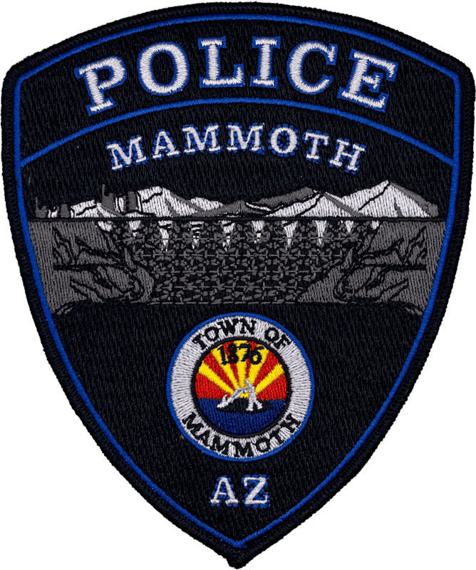 Arizona Police Patch Reference Guide — Mammoth Police (4 patches)