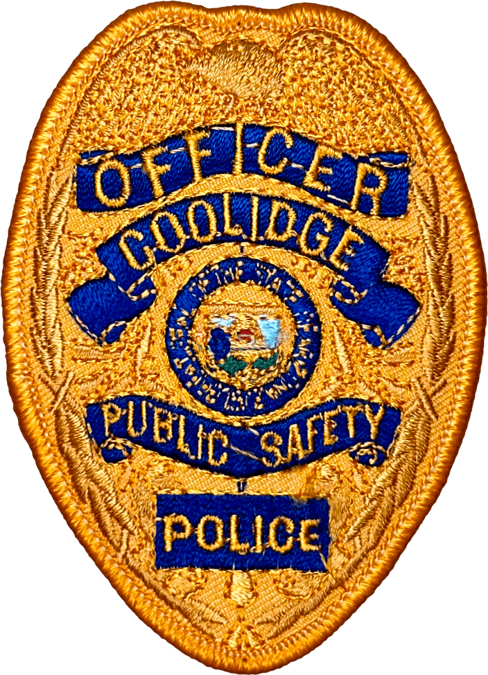 An image of a patch from Coolidge Police