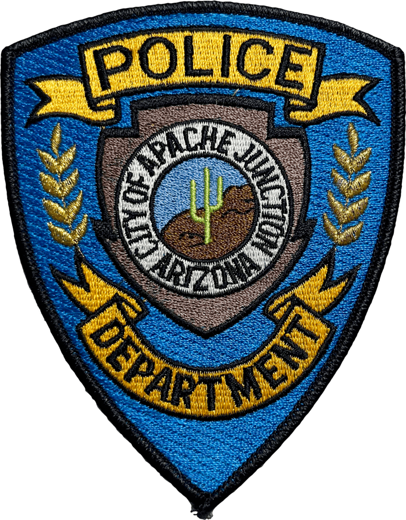 An image of a patch from Apache Junction Police