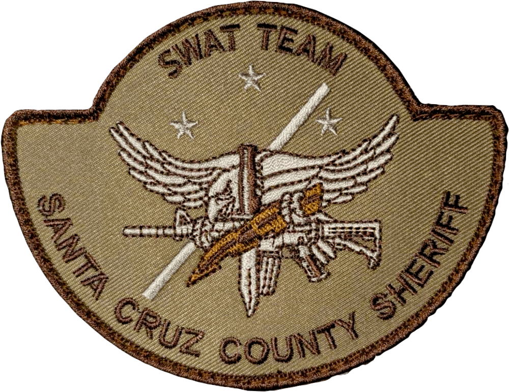 An image of a patch from Santa Cruz County Sheriff