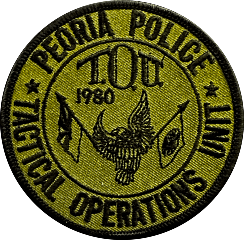 An image of a patch from Peoria Police