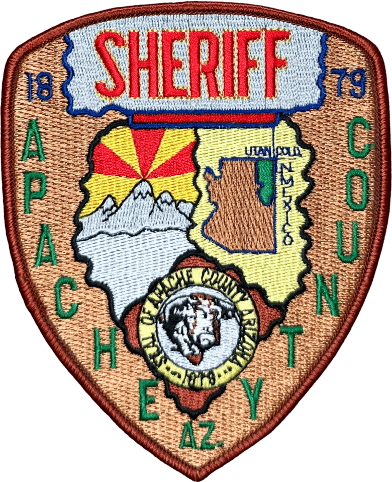 An image of a patch from Apache County Sheriff