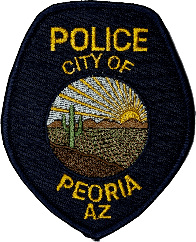 An image of a patch from Peoria Police