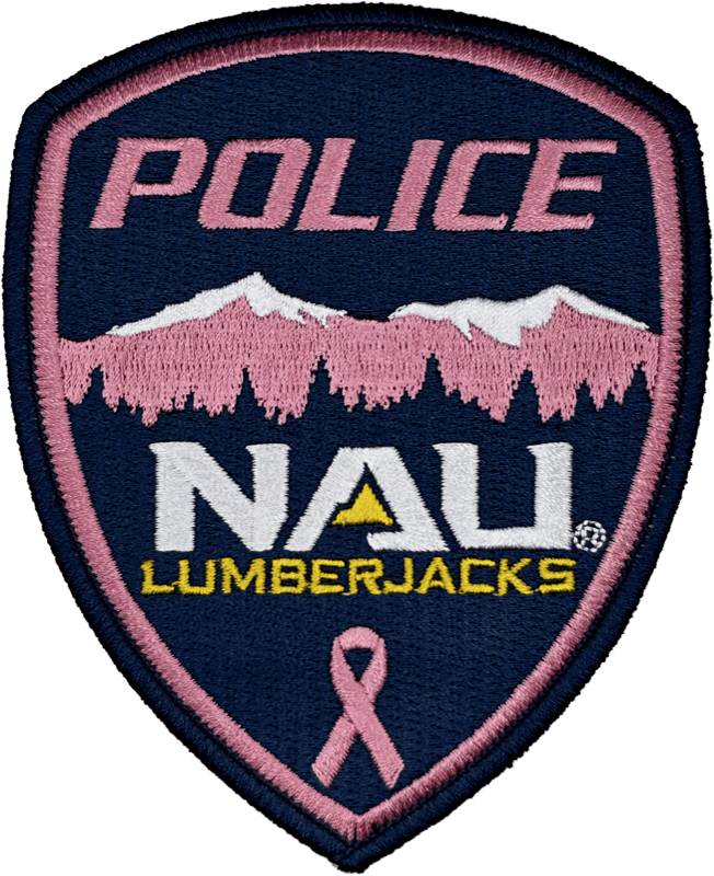 An image of a patch from Northern Arizona University Police