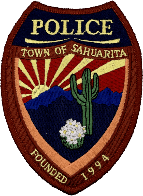 An image of a patch from Sahuarita Police