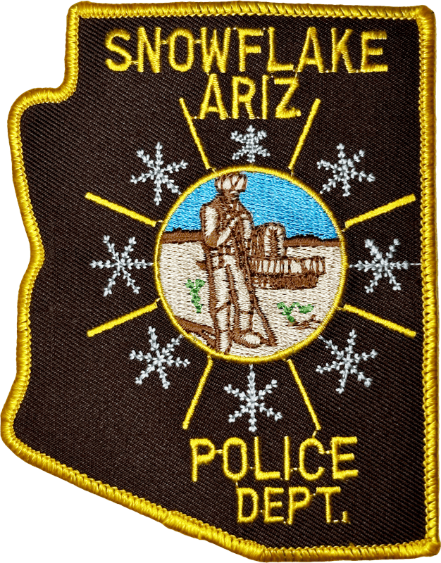 An image of a patch from Snowflake Police