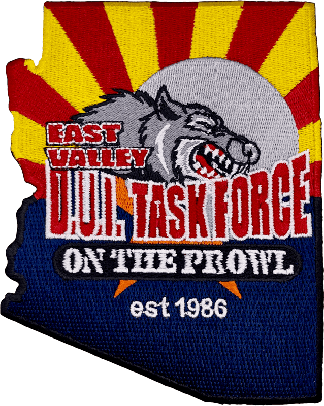 An image of a patch from East Valley DUI Task Force