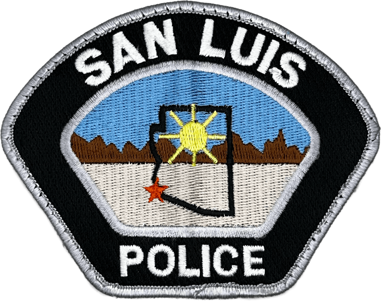 An image of a patch from San Luis Police