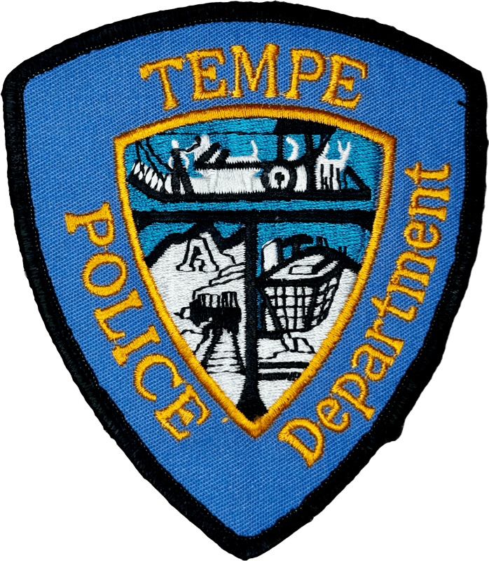 An image of a patch from Tempe Police