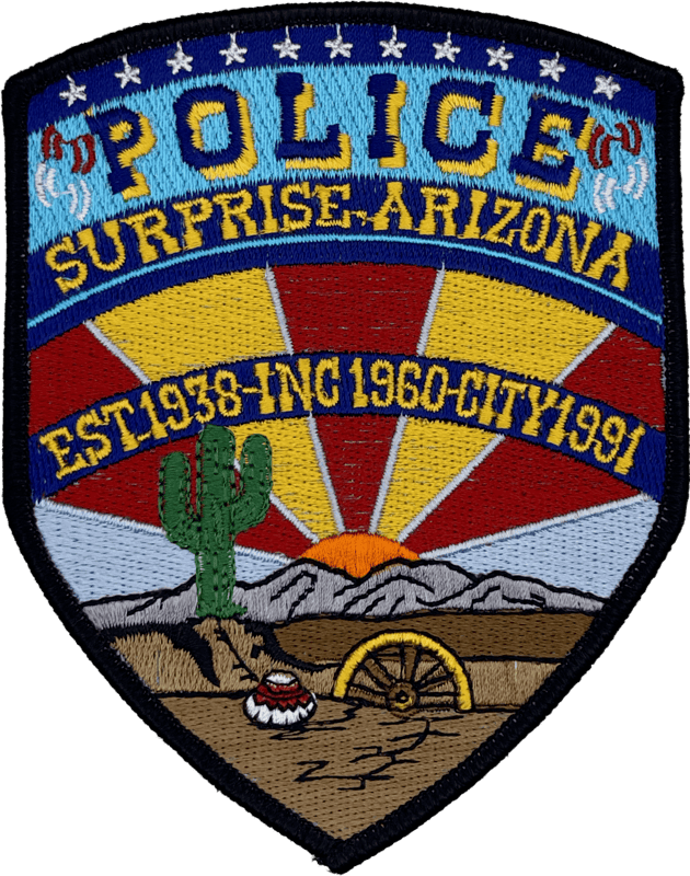 An image of a patch from Surprise Police