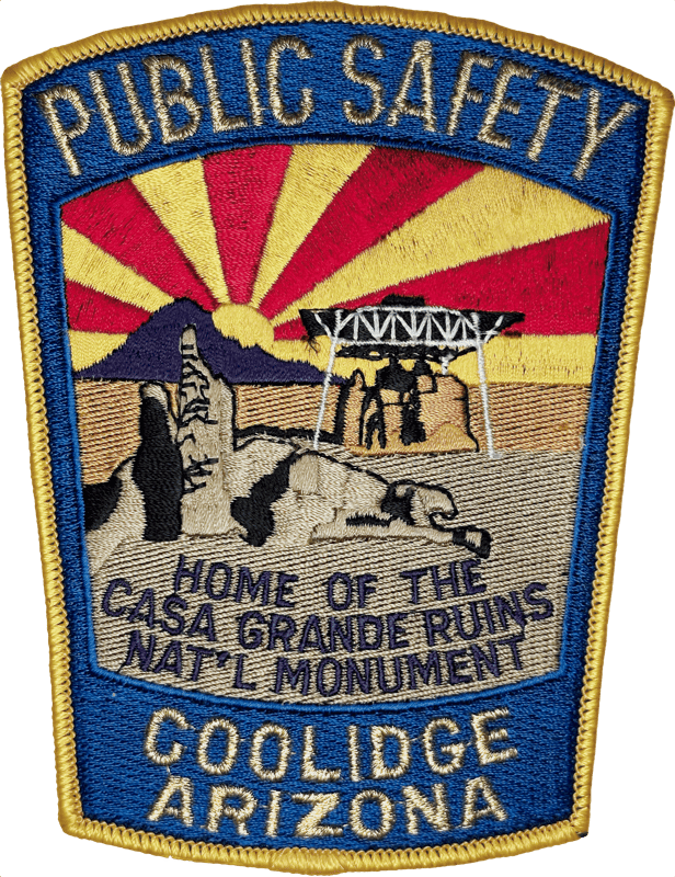 An image of a patch from Coolidge Police