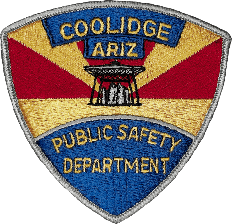 An image of a patch from Coolidge Police