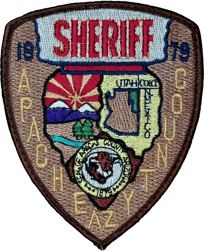 An image of a patch from Apache County Sheriff