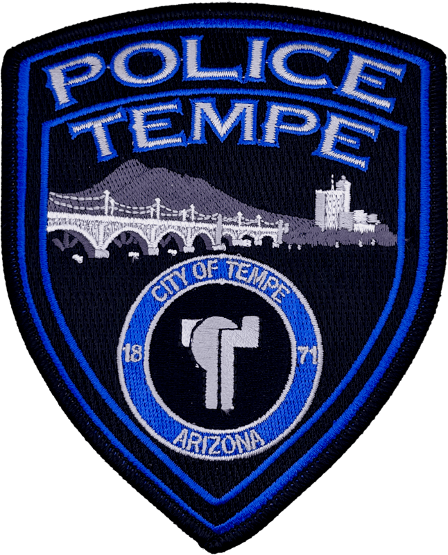 An image of a patch from Tempe Police