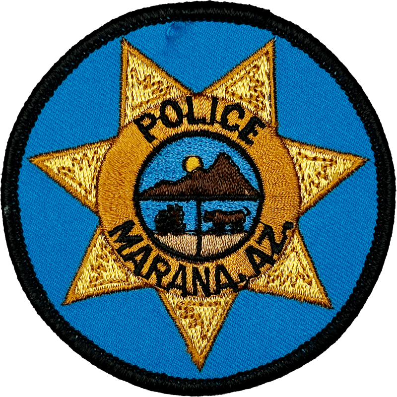 An image of a patch from Marana Police