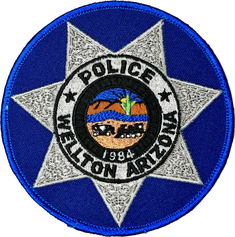 An image of a patch from Wellton Police