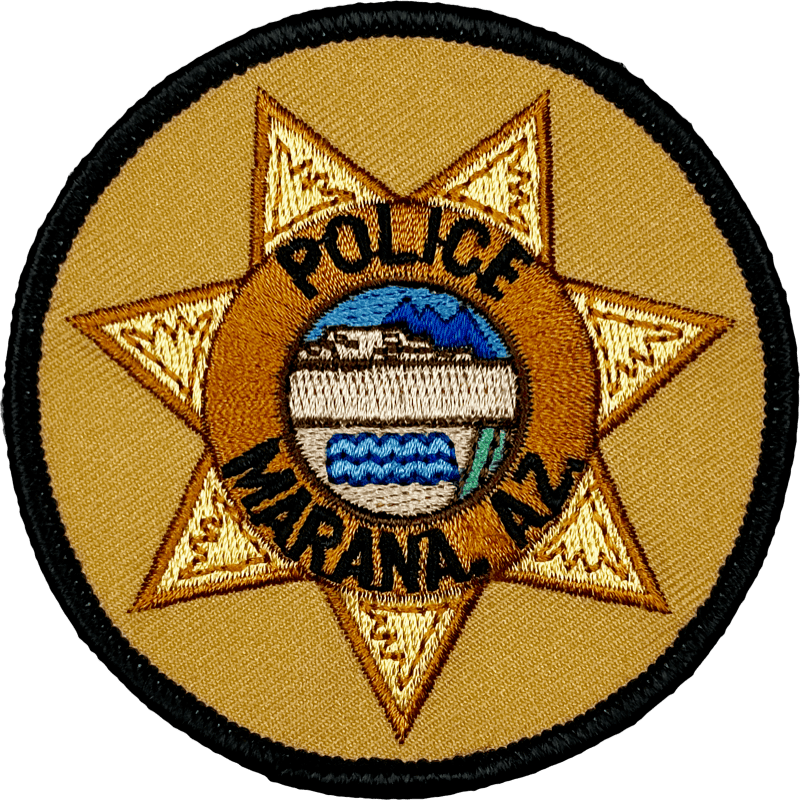 An image of a patch from Marana Police