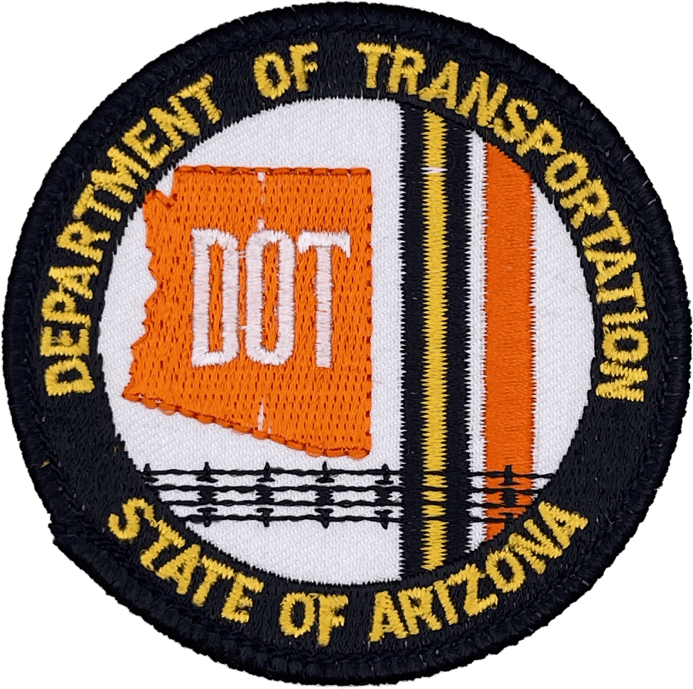 An image of a patch from Arizona Department of Transportation