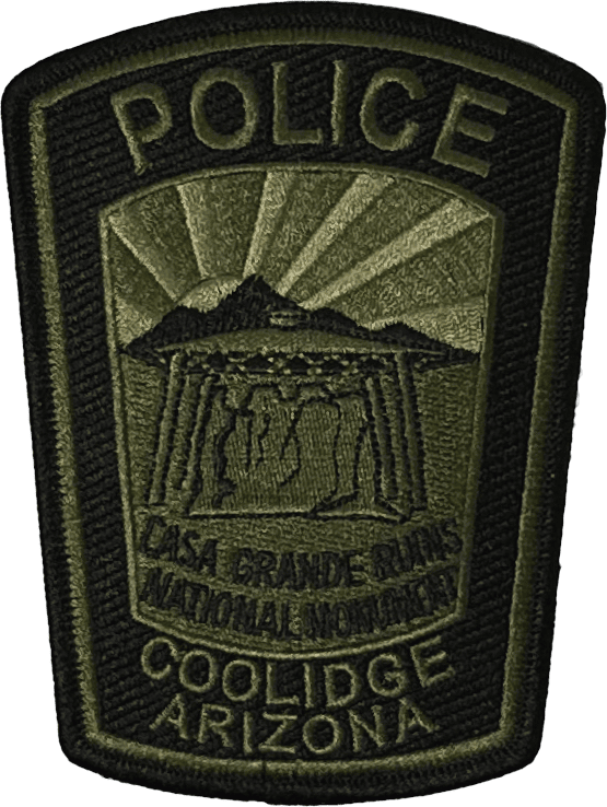 An image of a patch from Coolidge Police