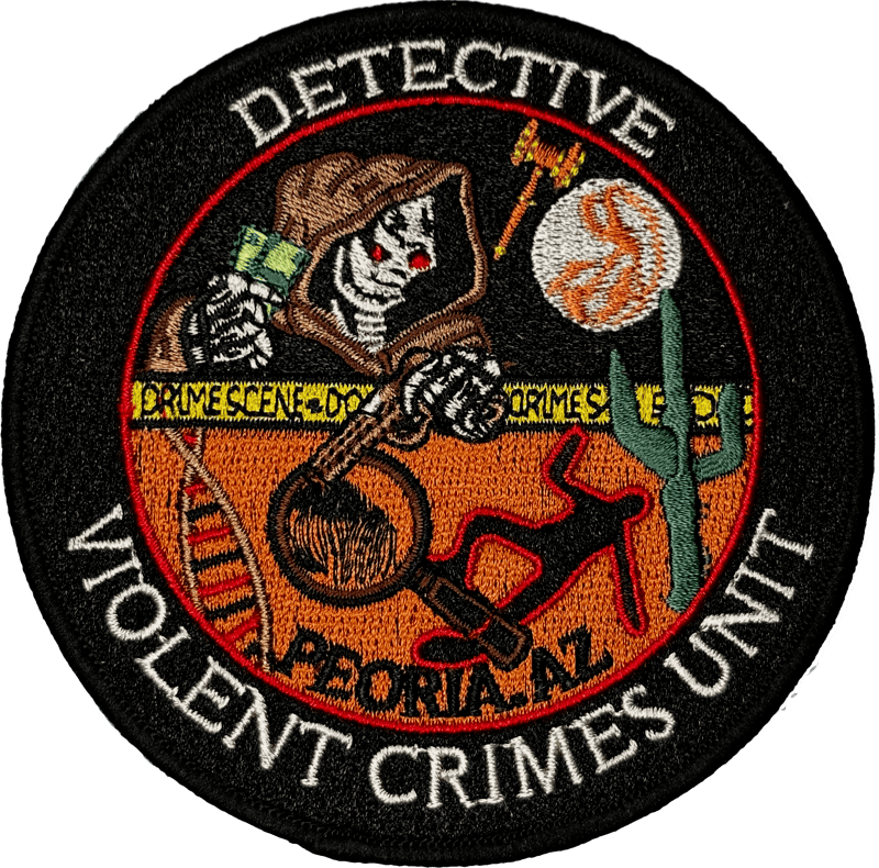 An image of a patch from Peoria Police