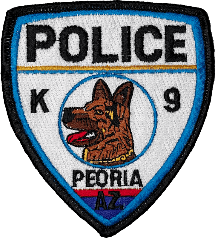 An image of a patch from Peoria Police