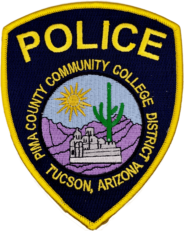 An image of a patch from Pima County Community College Police