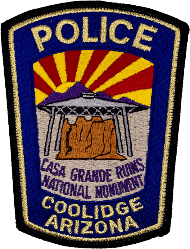 An image of a patch from Coolidge Police