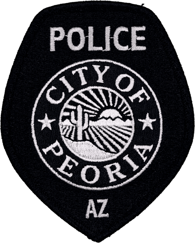 An image of a patch from Peoria Police